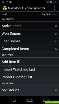 Myibidder Android app