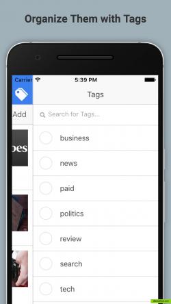 Organize Bookmarks using Tags (Android)