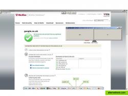 shows safety review of all websites entered form the adress bar 