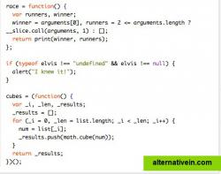 Javascript code created from Coffeescript - Part 2