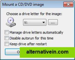 "Select drive letter & mount"-Dialog
