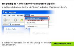 Integrating as Network Drive via Microsoft Explorer