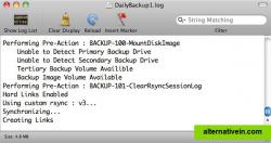 Mac OS X - Console - LBackup Single Instance View