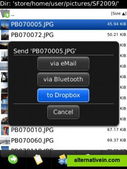 Send a File from SDCard to DropBox