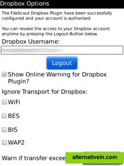 DropBox Options