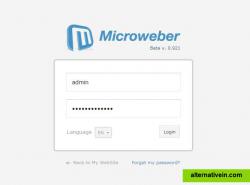 login in  Microweber