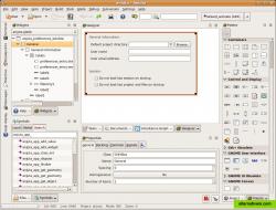 Anjuta has integrated Graphical User Interface designer (Glade).
