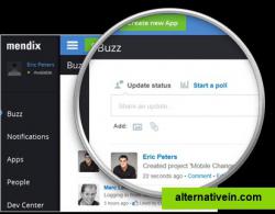 Social Collaboration
Business – IT collaboration can make or break the success of an application – Mendix’s built-in social collaboration features make it easy and fun to engage all stakeholders across business and IT, throughout the lifecycle of your project. Keep tabs on all the moving parts and have a closed loop platform for end user feedback.