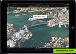 Flyover
See select major metro areas from the air with photo-realistic, interactive 3D views. Explore cities in high resolution as you zoom, pan, tilt, and rotate around the city and its landmarks.