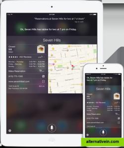 Siri
No matter where you roam, Siri can help you find your way.2 To get to your destination, ask Siri to take you there and Maps immediately guides you along the fastest route. And if you feel peckish on the way, ask Siri to look for the closest hamburger joint or diner.
