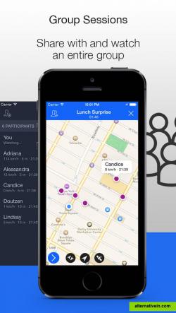 Pathshare is built for location sharing in groups. Share your location with your sports team before a match, your wife when coming home or your clients when meeting them.
