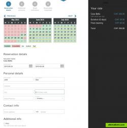 One of Planyo samples - default booking form