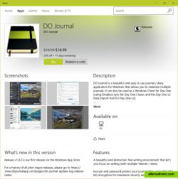 DO Journal is also available on the Windows 10 App Store as a trusted application.