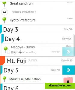 Easy-to-use interface for managing your itinerary.