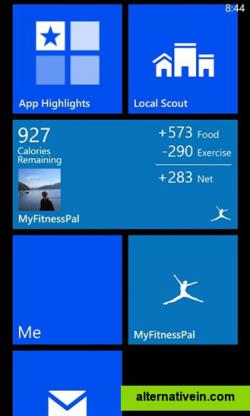 MyFitnessPal on Windows Phone(7)