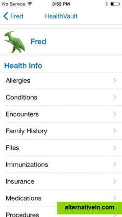 HealthVault on Iphone(1)