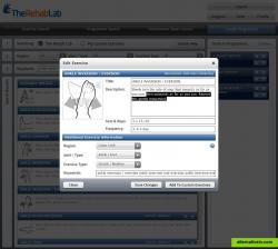 The Rehab Lab Interface: Add exercises to your rehab handout and customise them to your client