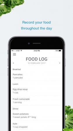 Track your meals, calories, and your macronutrients.