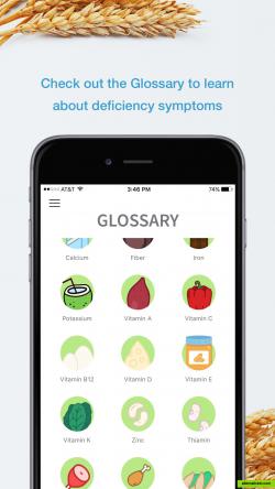 Browse the glossary for a quick glance at foods high in key nutrients.