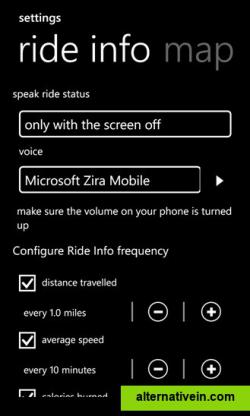 CycloMeter on Windows Phone(4)