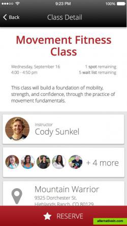 Provide class information and show your members which of their friends will be attending class
