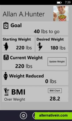 Weight and BMI Tracker