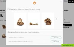 PoachIt's Chrome Extension in action, allowing you to track products and view valid coupon codes 