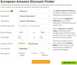 European Amazon Discount Finder