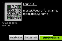 URL found via embeded QR code