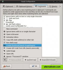 Custom user commands, script and global shortcuts