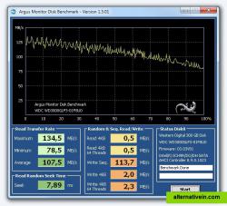 HDD/SDD Benchmark: Measure the transfer rate, seek time and random read/write rates of your hard disk or SSD 