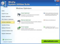 WinZip System Utilities Suite optimizes your PC.