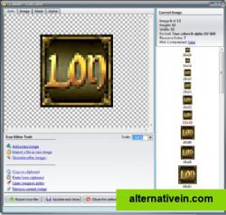 icon editor screen