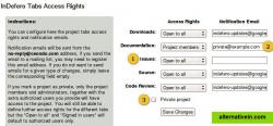 Fine grained user access control per module and per project