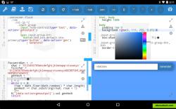kodeWeave running on an Android Tablet