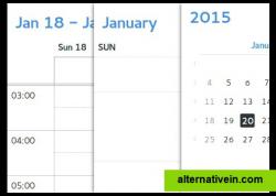 Week, month & year
Visualize your events in week, month or year view. Don't miss your appointments anymore!