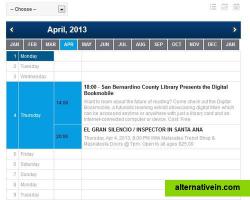 PHP Event Calendar: Monthly calendar view