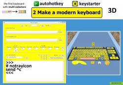 virtual keyboard with command editor