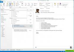 Use Outlook elements for task and project management.