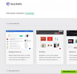 Use Buckets to create collections of resources, screenshots get auto created.. nice!
