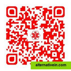 QR-Code with micro-site information for medical-purpose