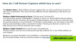 Tell Screen Capture which key to use