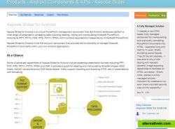 Aspose.Slides for Android Main Product Page