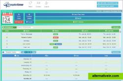 Administrator page. Add employees, see and modify transactions and print reports.