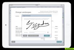 Online & in-person client signature on tablets