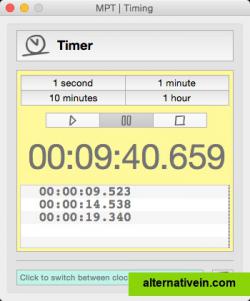 Timing - unlimited stopwatches and timers on your desktop