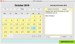 Calendar - monthly calendar with appointment reminder [OS X, macOS platform]