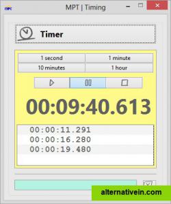 Timing - unlimited stopwatches and timers on your desktop [Windows platform]