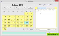 Calendar - monthly calendar with appointment reminder [Windows platform]
