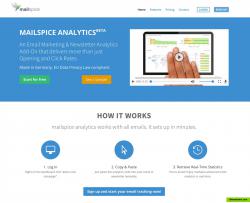 mailspice analytics saas website